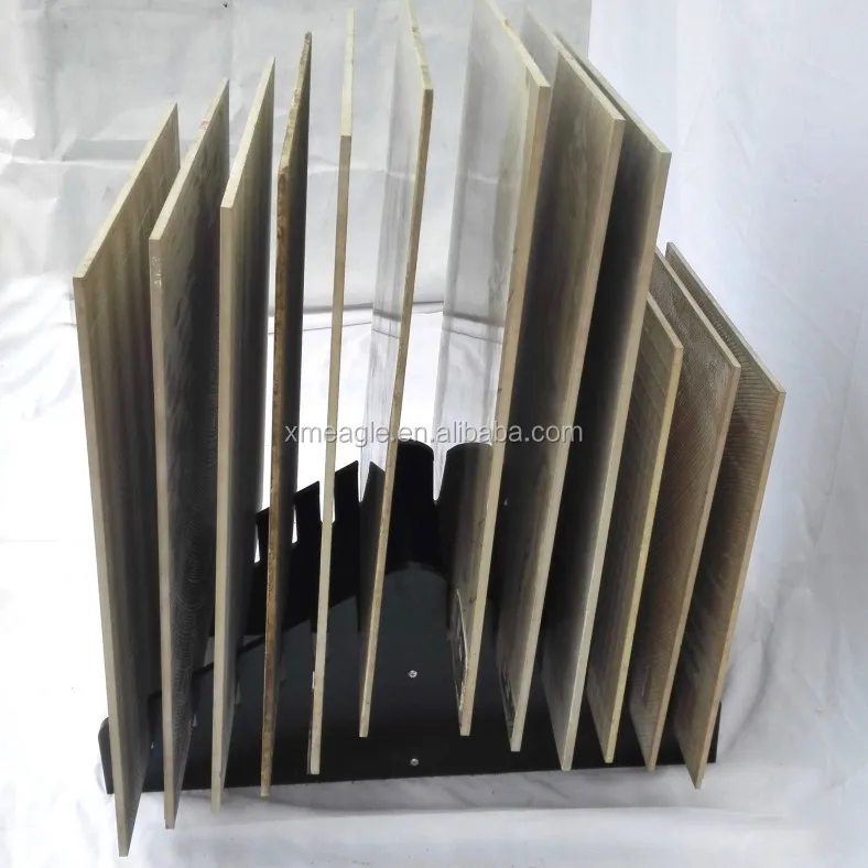 Ceramics show wood display stand  tile display rack for wood look