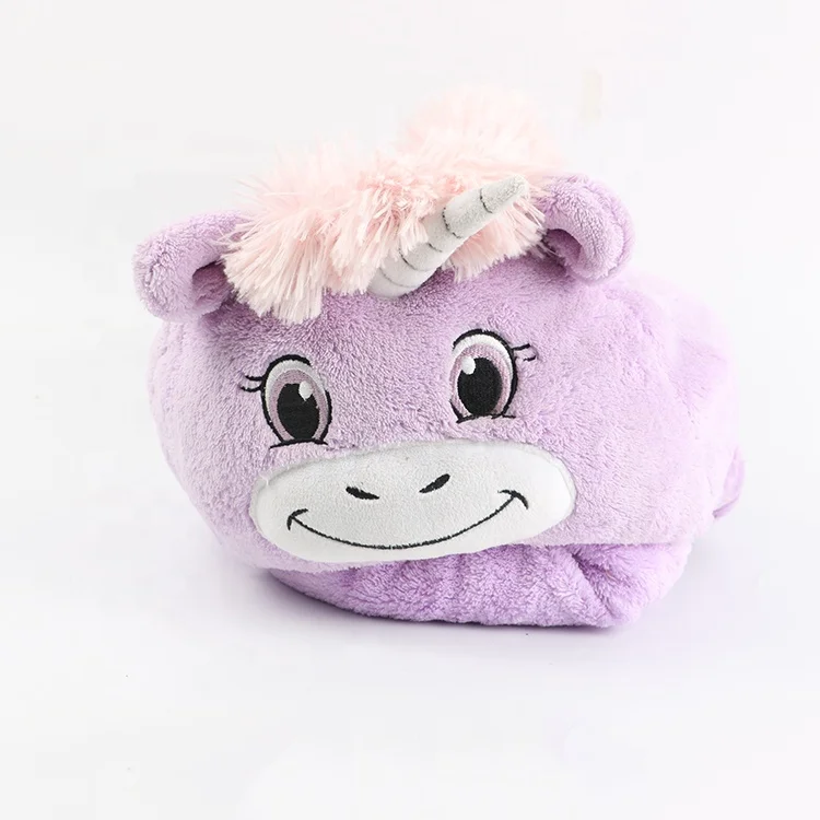 Comfortable Portable animal baby bath kids Hooded Blanket pig