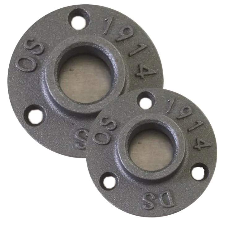 1/2 3/4 1 дюймовый черный напольный фланец трубы для поручня настенного крепления BST с резьбой