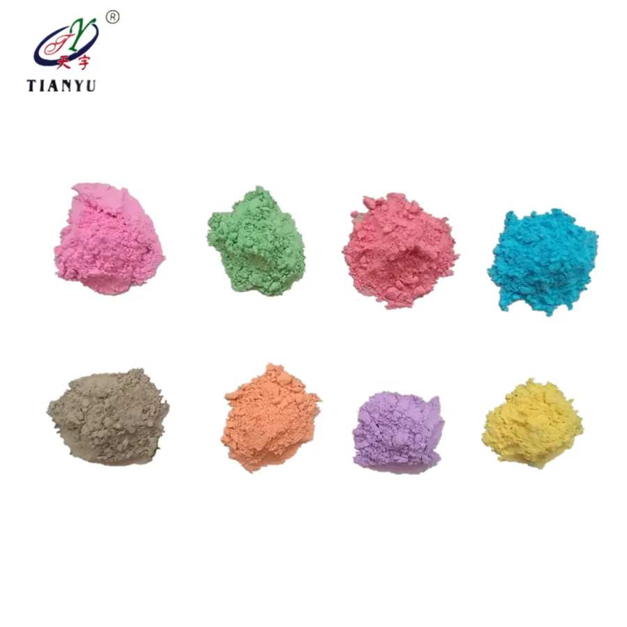 Bright color gym chalk colored chalk for sports red blue green purple pink yellow