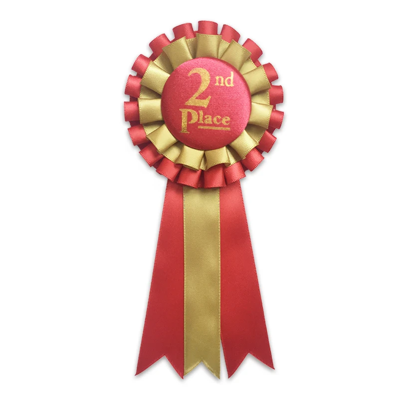 Ceremonies Events Award Ribbons Rosette Place 1st 2nd 3rd Premium Set Multipurpose