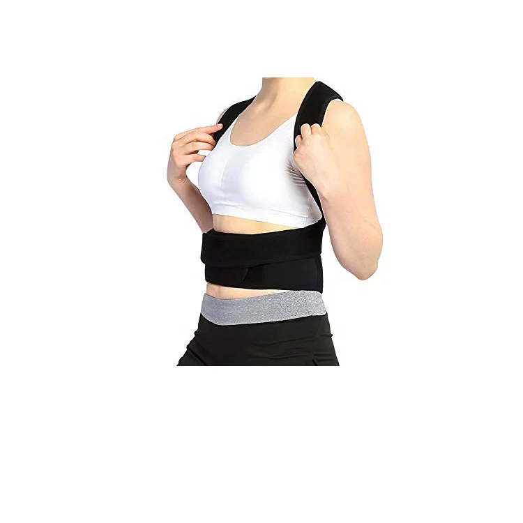 
Wholesale mesh breathable adjustable belt custom logo shoulder back posture corrector clavial brace trainer clavicle support 