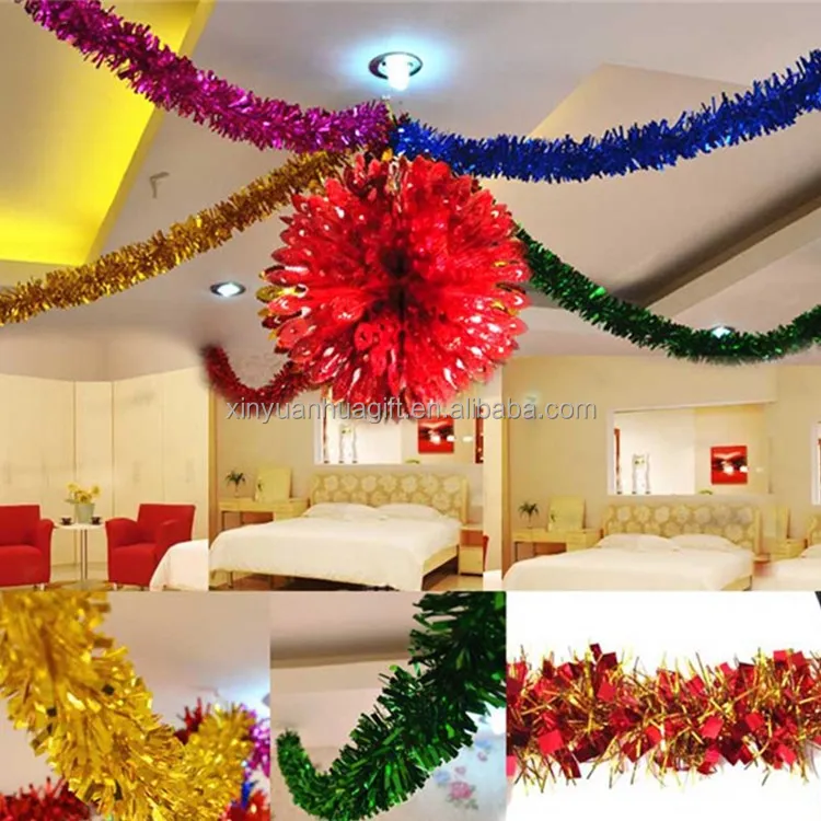 2018 New Christmas Tree Decoration Xmas Garland Tinsel Garland
