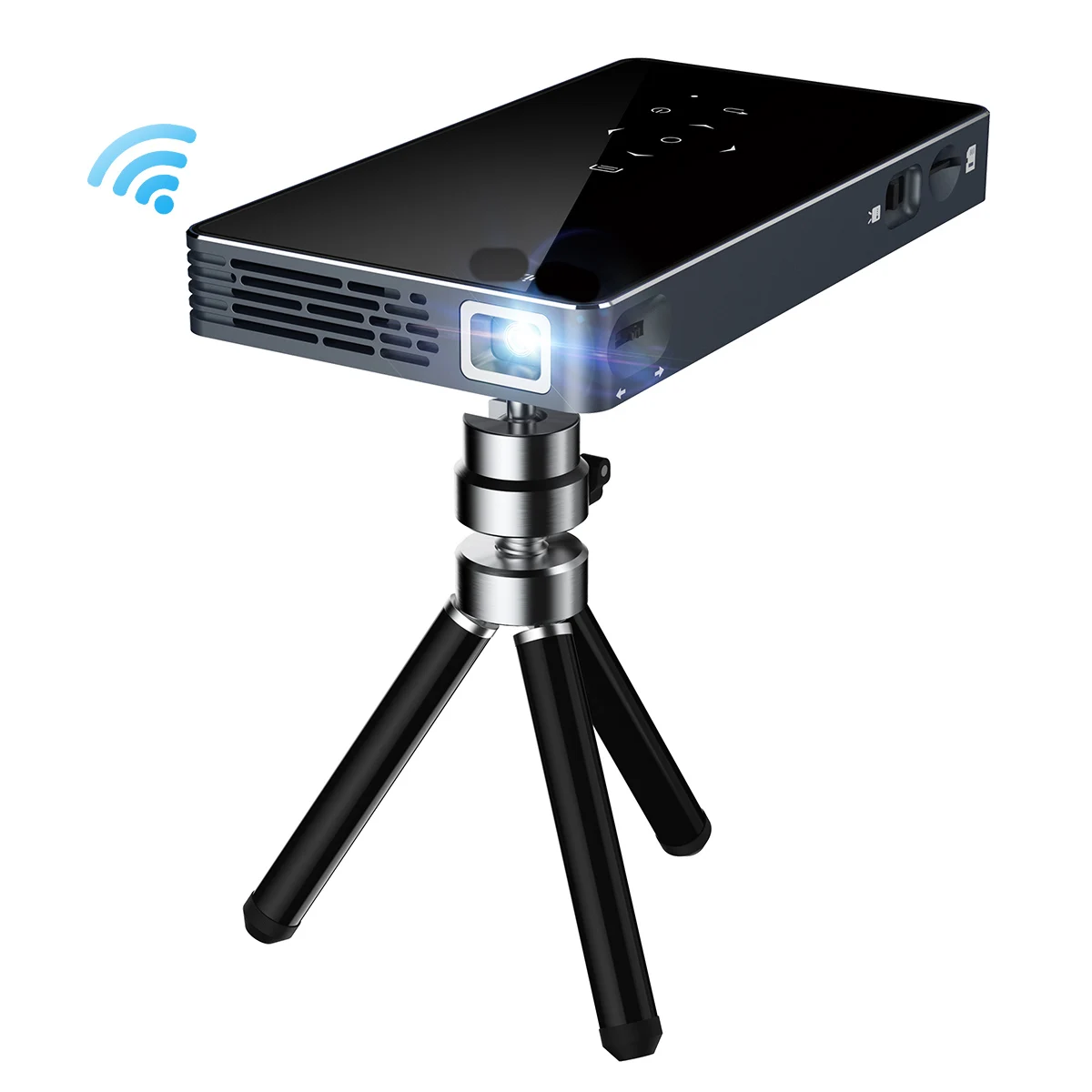 Wireless Mobile Smart USB Video Wifi short throw projector Micro HD LED Home Theater Pico Android Mini Pocket Projector