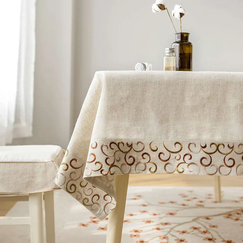 Banquet and Wedding Used Wholesale Embroidered Linen Chairs Covers for Wedding