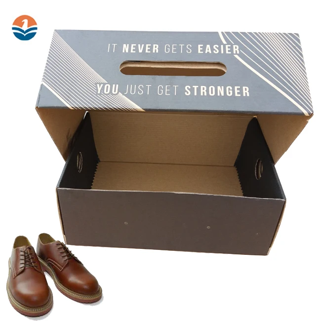 China Custom small Corrugated Shoes Display Carton Box For Shoes