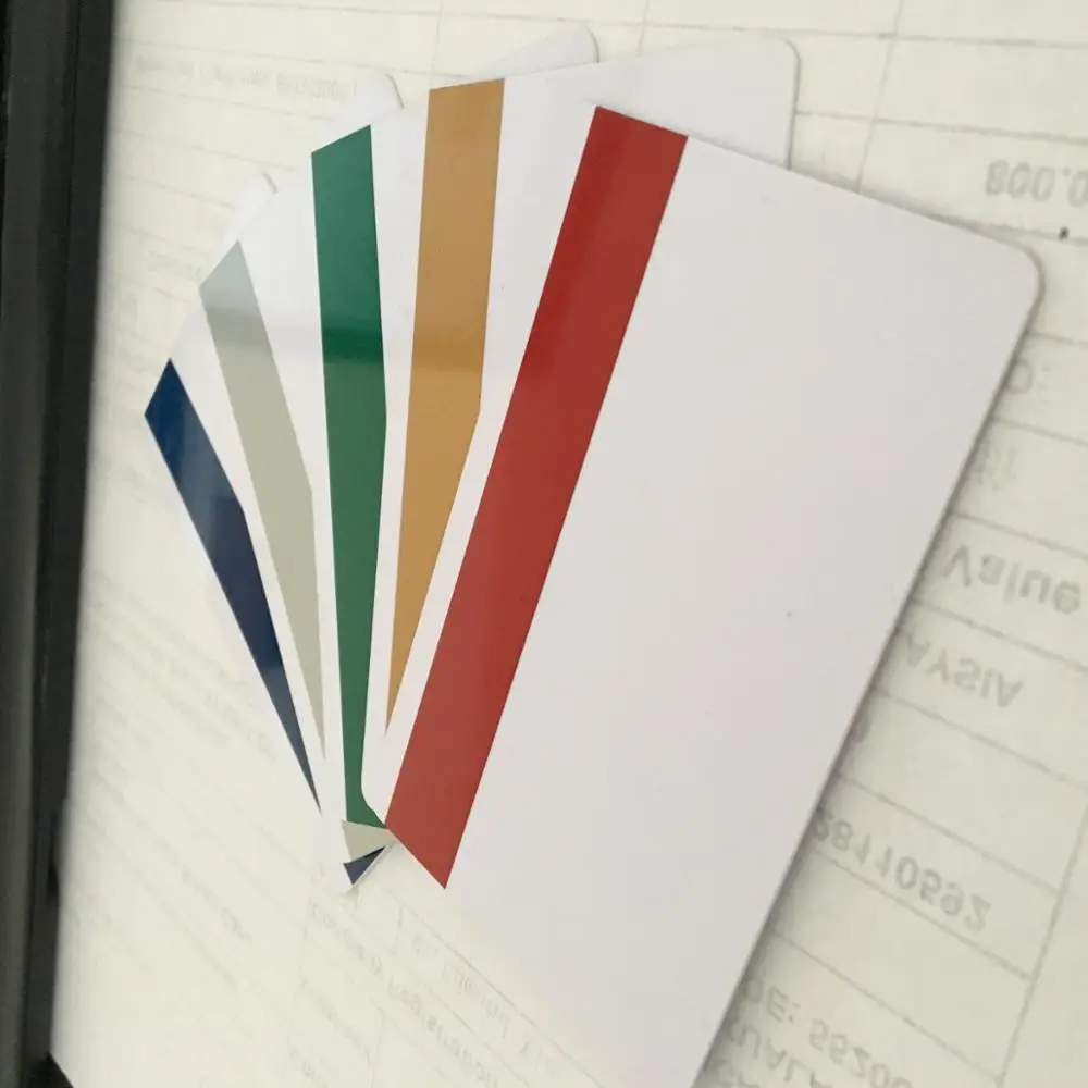 Promotion! CR80 PVC CARD printing rewritable 3tracks magnetic stripe plastic gift card blank card with serial number printing