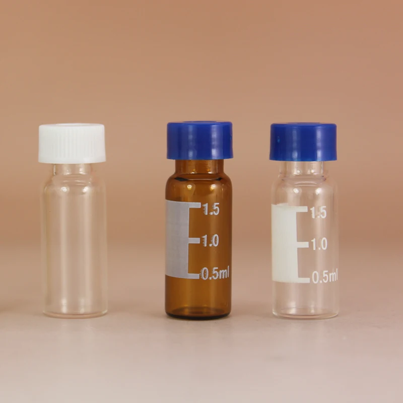  Cyberlab 9 мм Винтовые флаконы из янтарного стекла 1 5/2 0 мл для HPLC/GC USP тип с белым Si/красным ПТФЭ