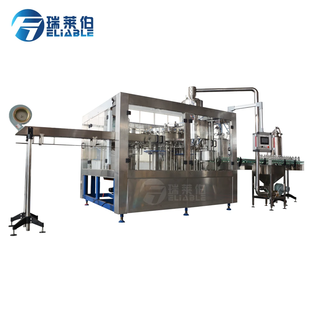 
Automatic Pet Bottle Soda Gas Water Carbonated Bottling Beverage Glass Bottle Drinks Filling Capping Making Machine Line 