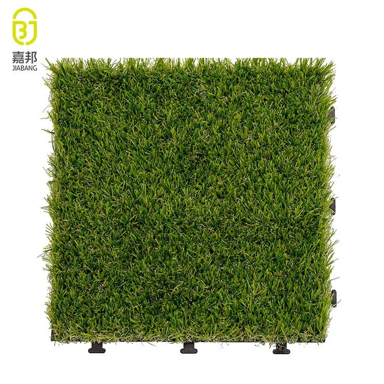 wholesale plastic garden tile artificial garden floor deck tiles , grass floor mats