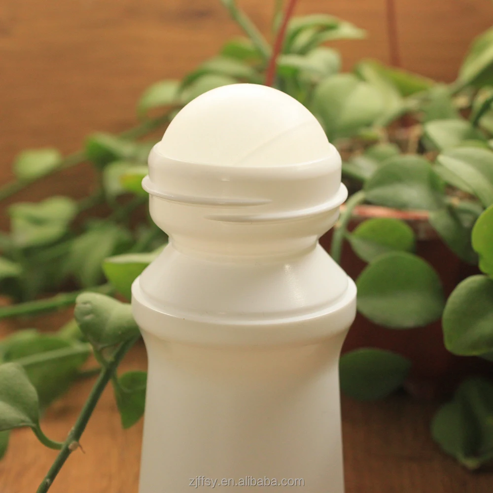 Essential Oil Sponge Roll on Applicator Bottle Frosted Roller Ball Deodorant Perfume Plastic Shaped 35ml Screen Printing White