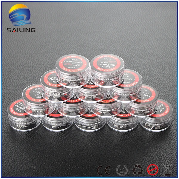 
2016 sailing the best coil for you clapton coil vaping with acrylic box vaper coil for vapor 