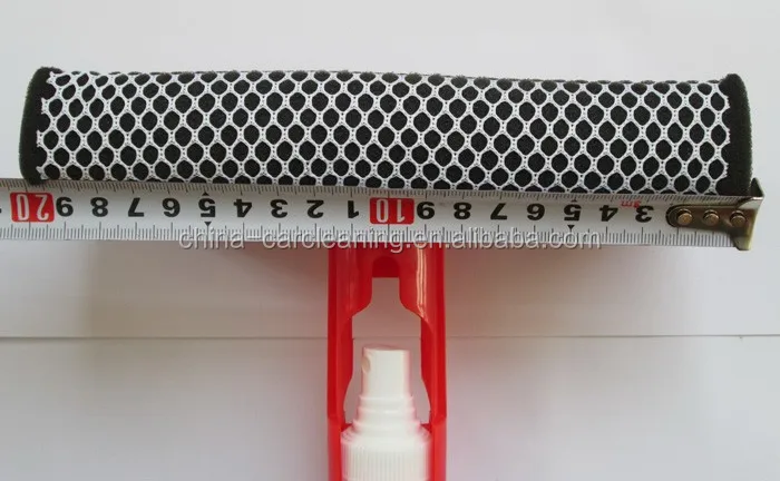 3 in 1 spray window squeegee with sponge and rubber, window cleaner, glass window cleaning wiper