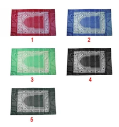 Islamic travel pocket sejadah muslim prayer mat with compass wholesale manufacturer for five colors.