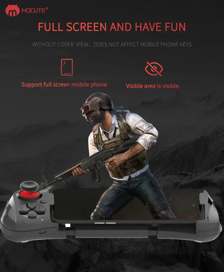 
Mocute 058 wireless gamepad game controller joystick smartphone for IOS & Android 
