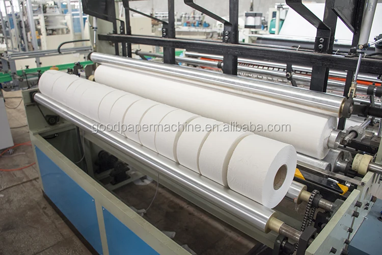 Automatic rewinding toilet paper embossing slitting small bobbin paper products machine