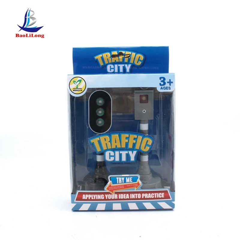 high quality simulation model battery operated toy with light and sound miniature traffic light kids traffic light toy