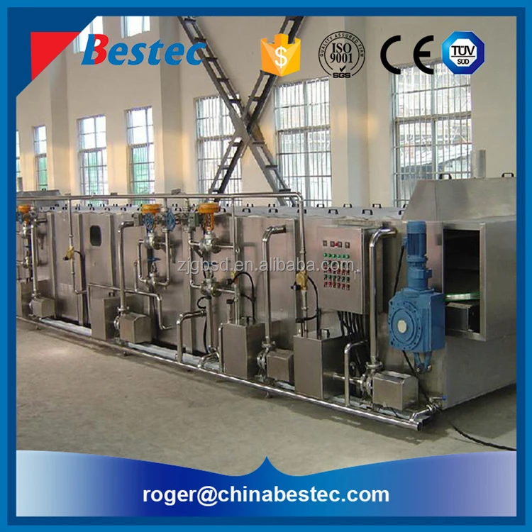 
PET juice bottle cooling tunnel with spray cooler 