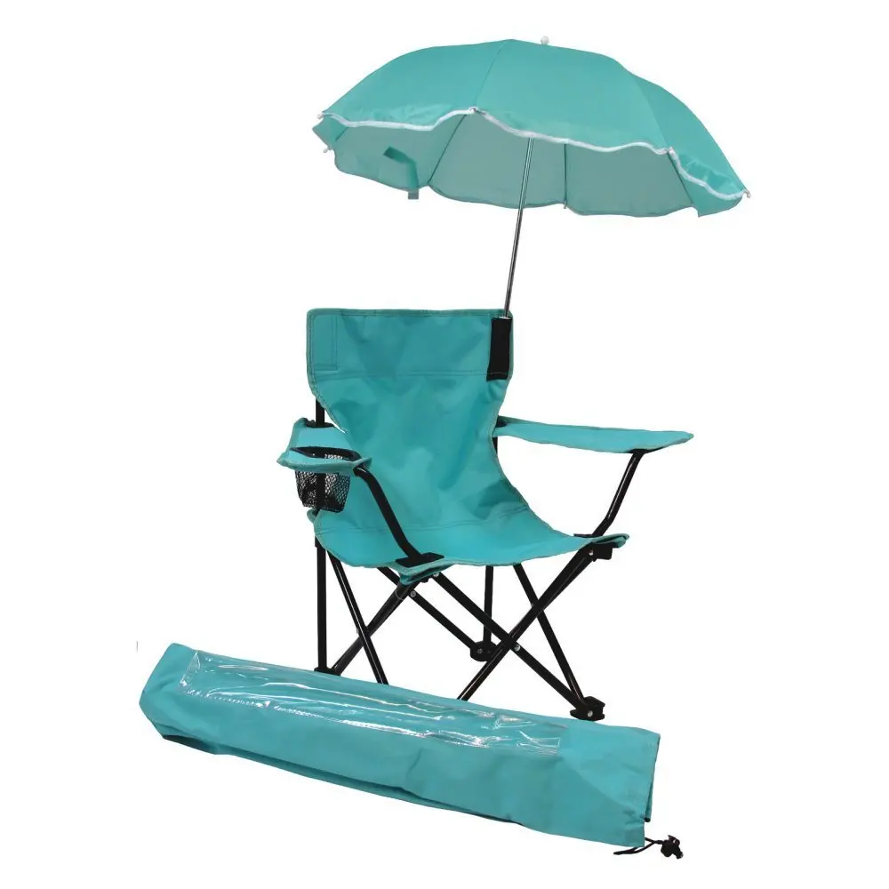 Outdoor Portable Beach Chair for Kids with Umbrella & Bag