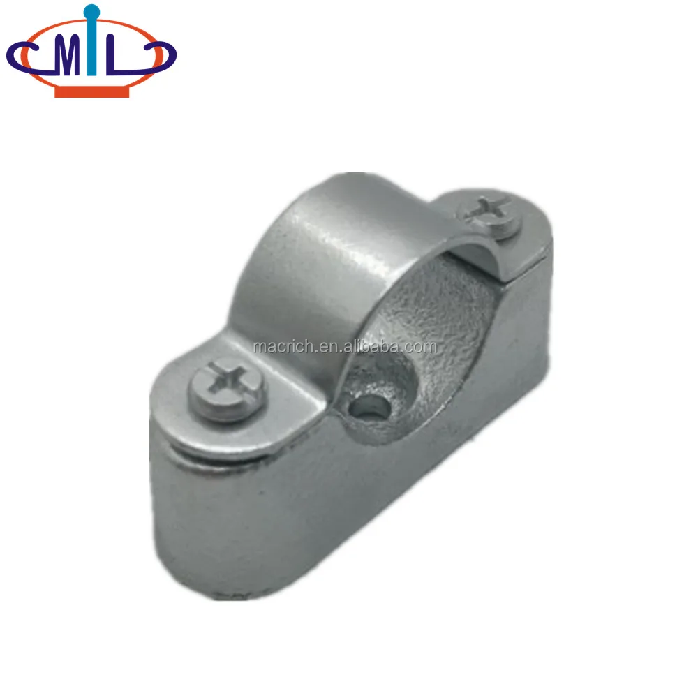 construction use galvanized cast malleable iron pipe saddle clamp