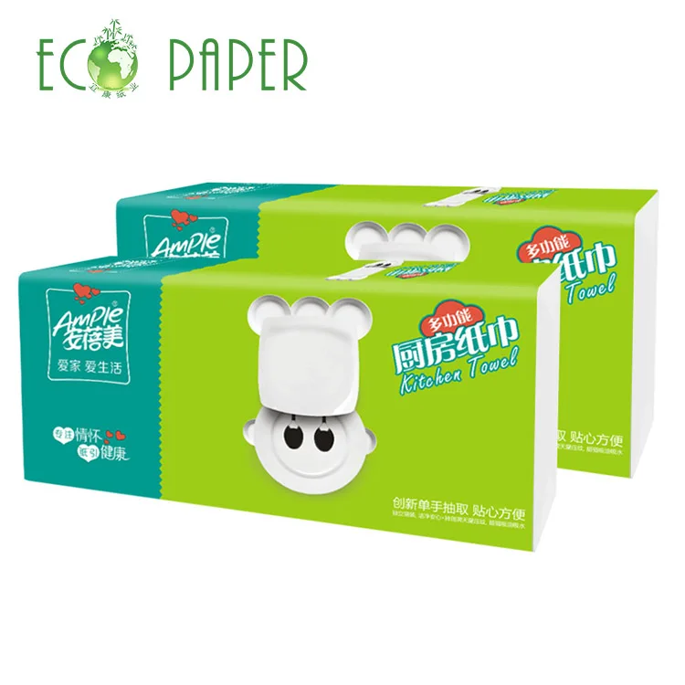 Прямая продажа с фабрики оптом для кухнных бумажных полотенец 2Ply одноразовые мягкие чистящие салфетки полотенце