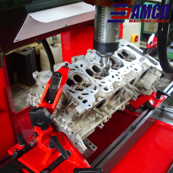 Valve seat boring machine with vacuum detection device