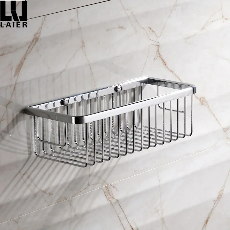 Chrome Corner Bath Storage Brass bathroom Shower Corner shelf