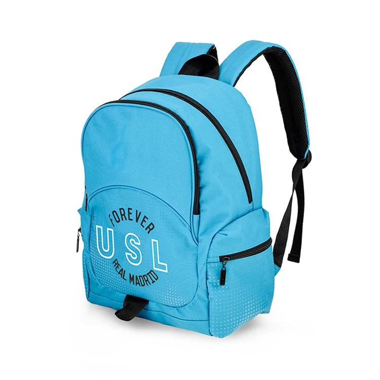 Custom large black kids backpack teens boy elementary schoolbag club style book bag for boys