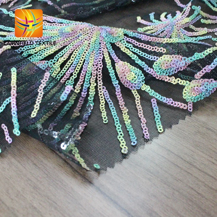 Top 10 years experience factory wholesale reversible sequin fabric india