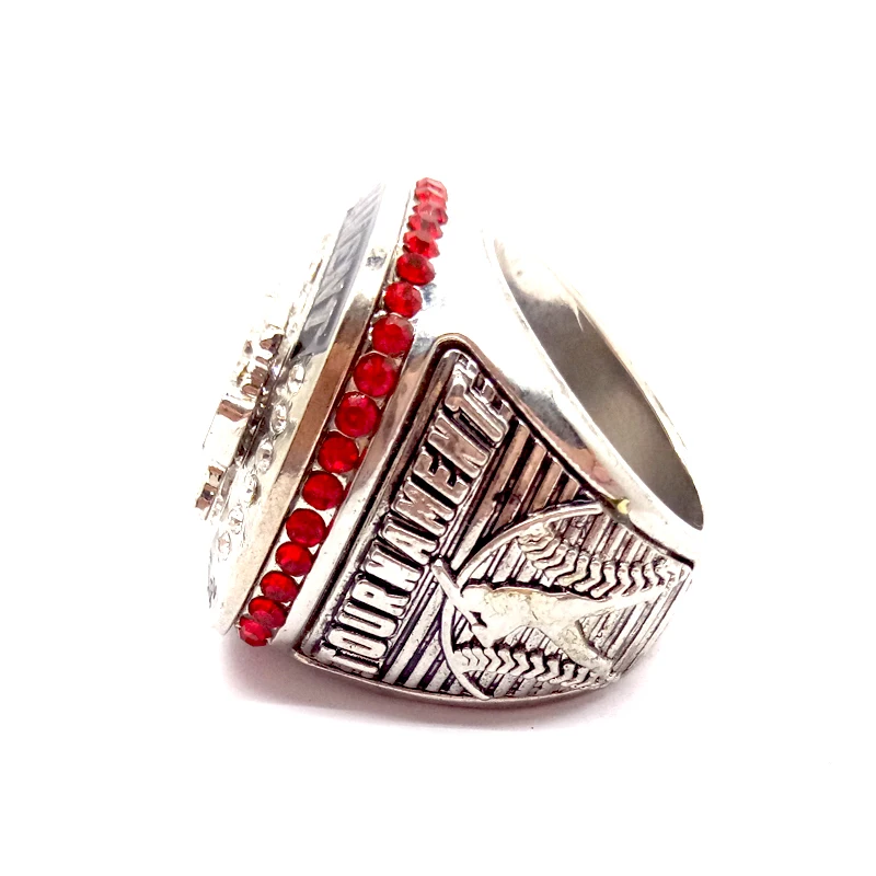Custom USSSA Tournament Finalist Youth Baseball Championship Rings For Boys