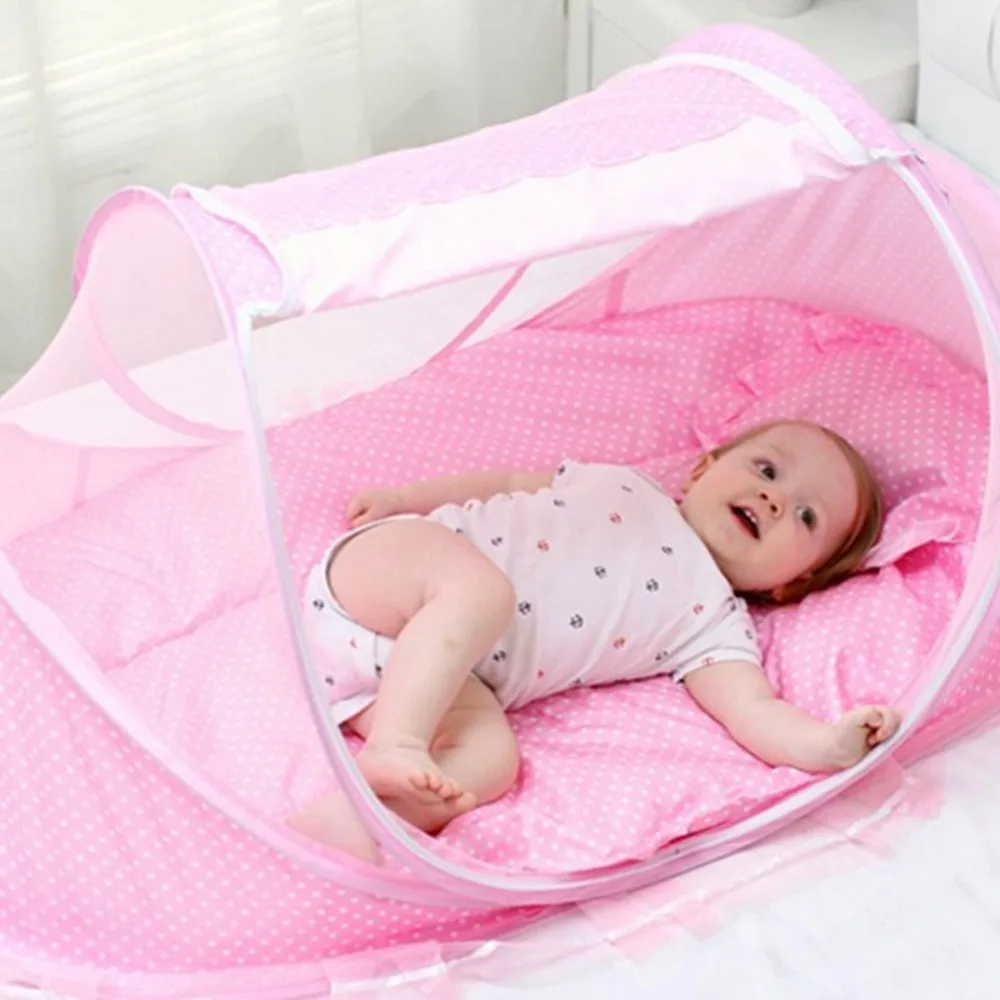 
Foldable Infant Baby Kid Child Pop Up Cot Bed Mosquito Fold Net Tent 