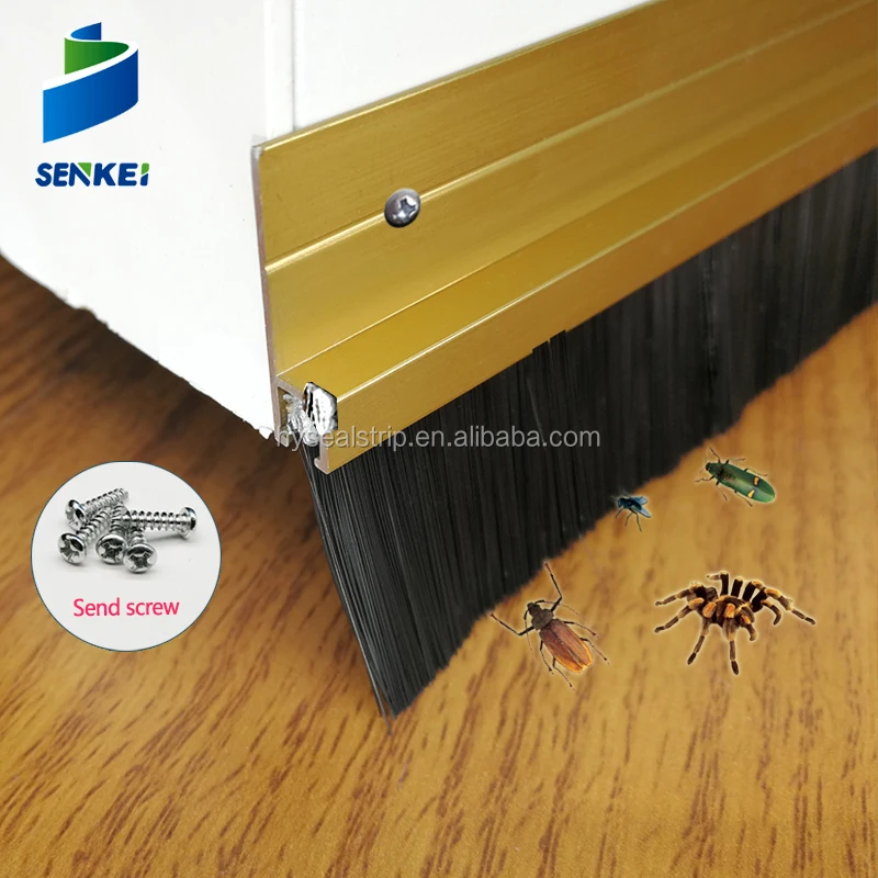 wooden door bottom sweep brush door seals double doors