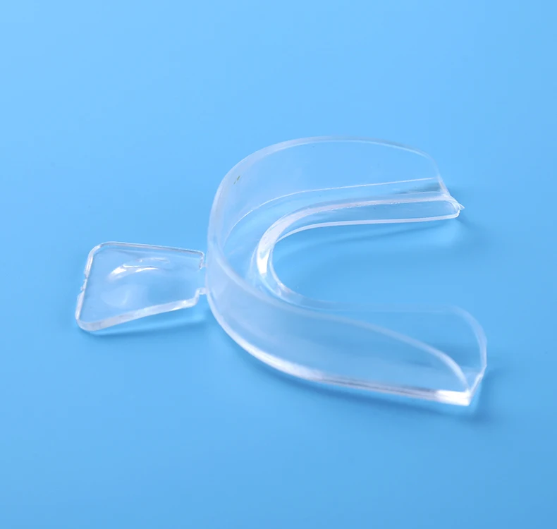 
teeth whitening thermo froming mouth tray with handle, hot water molded style--big size 