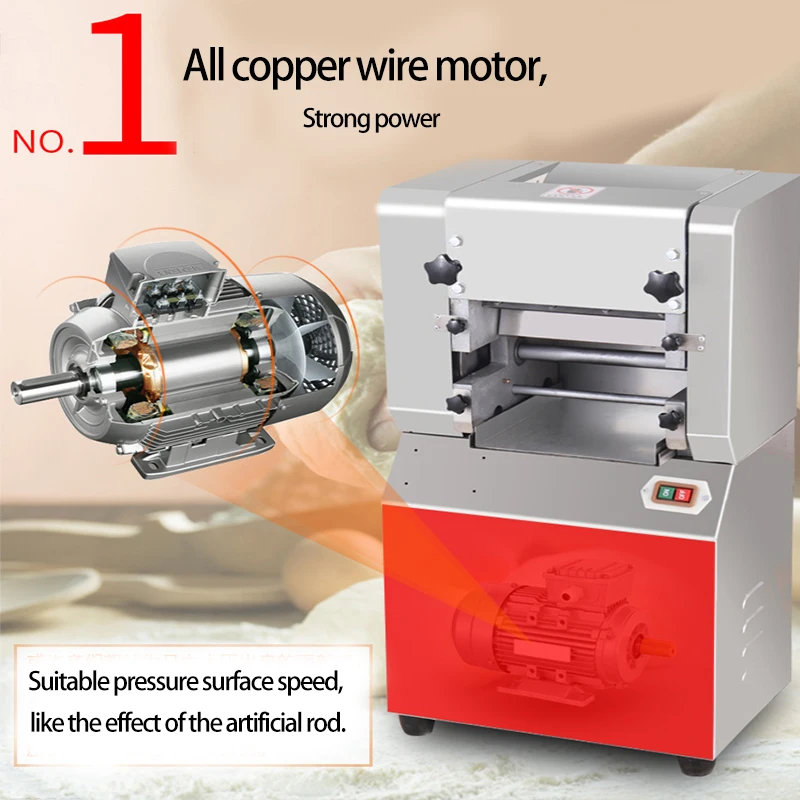 
Stainless Steel Automatic Industrial Dough Press Machine Dough Roller Dough Sheeter # YF-AG30 