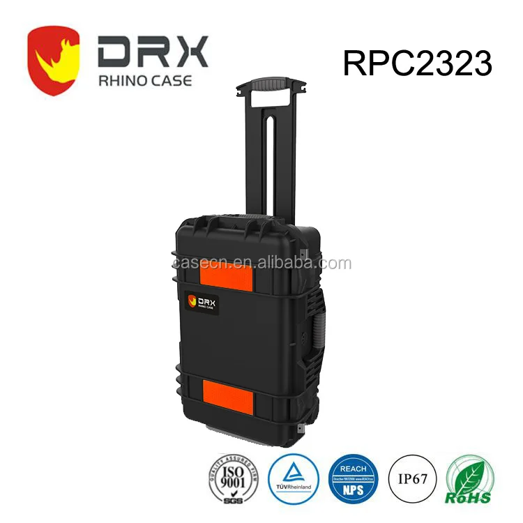 
DRX Rhino Hard Case Rolling Trolley Tool Box Instrument Enclosure 