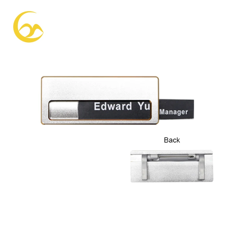 Wholesale Magnet Pin Badge Custom Metal Name Badges