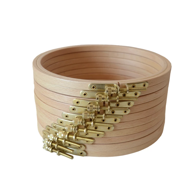 New products sewing supplies high quantity eco friendly wholesale 3' mini wooden embroidery frame hoops for cross stitch