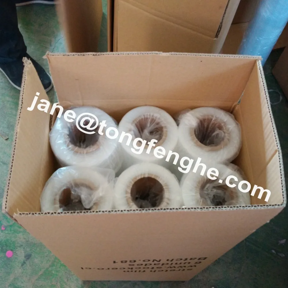 17mic x 500mm LLDPE manual cheap stretch film price