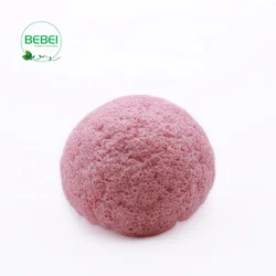 water activated konjac facial sponge with organic beauty sponge packaged