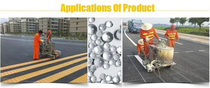 Usages of reflective glass beads