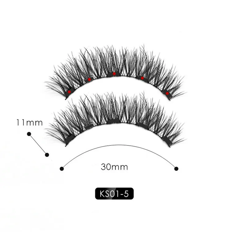 
Magnetic Lashes 3d Magnetic Liquid Eyeliner Five Magnet Eyelash Set With Tweezers private label Reusable Magnetic False Eyelash 