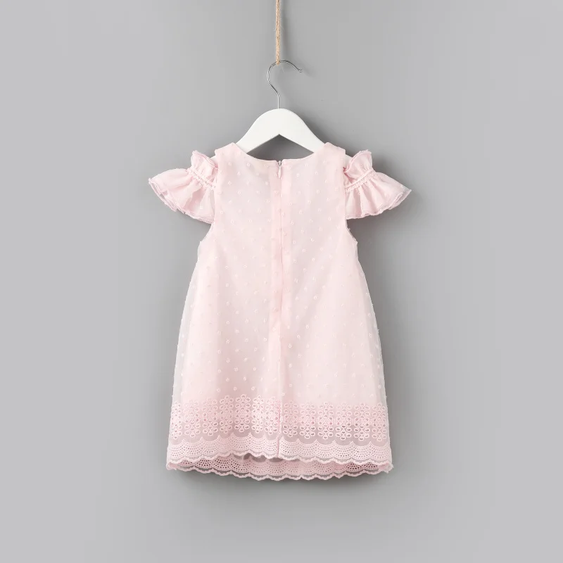 OEM service ONLY  baby Clothing short sleeve summer KIDS girls long dresses girls party clothes