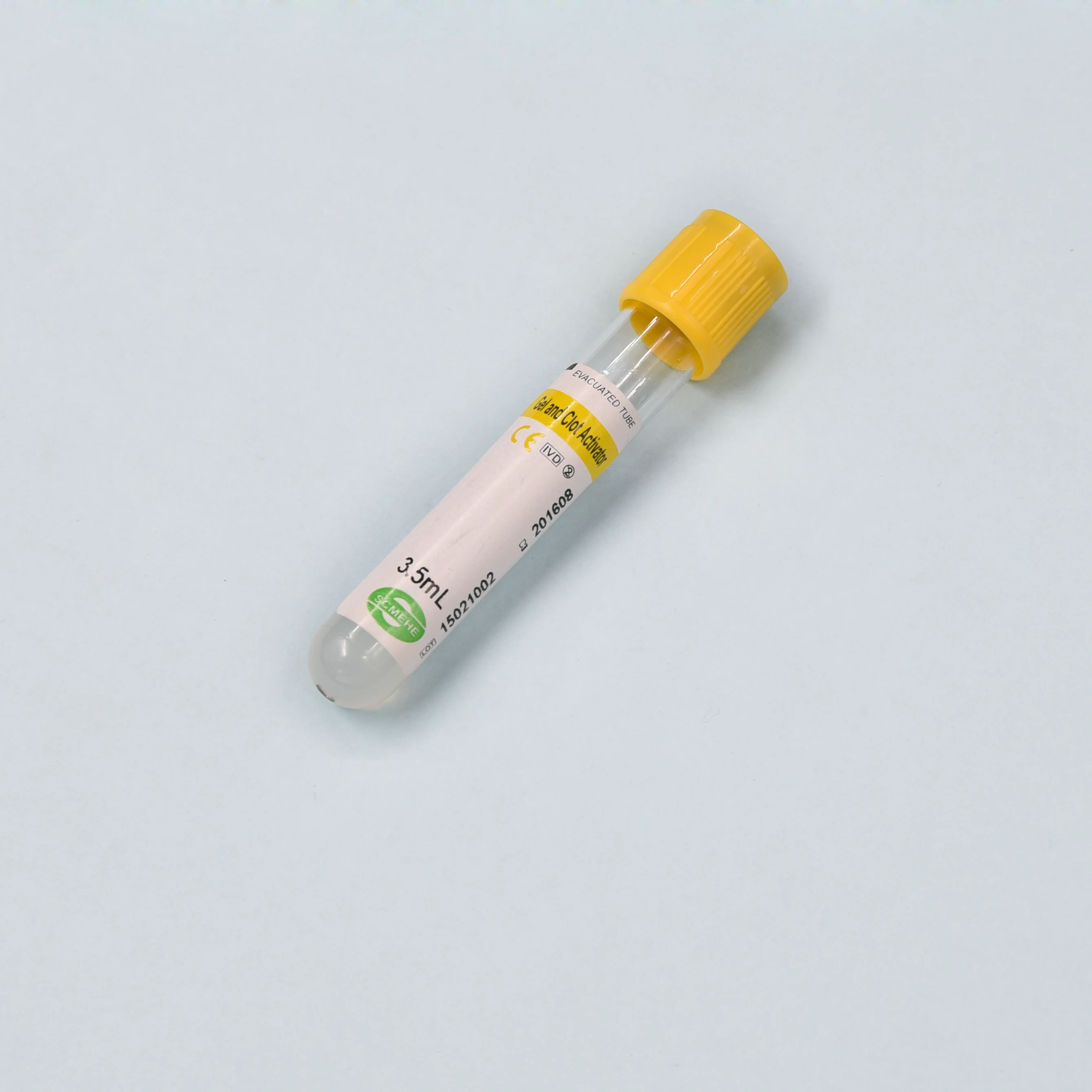 Medical PET or glass plain gel EDTA no additive vacuum blood collection tube