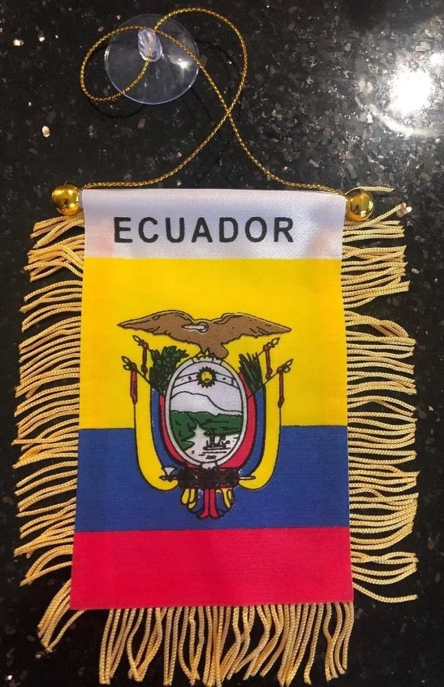 Custom Made Polyester Rearview Window Hanging Flag Venezuela State Car Digital Automotive Insurance Agriculture Education