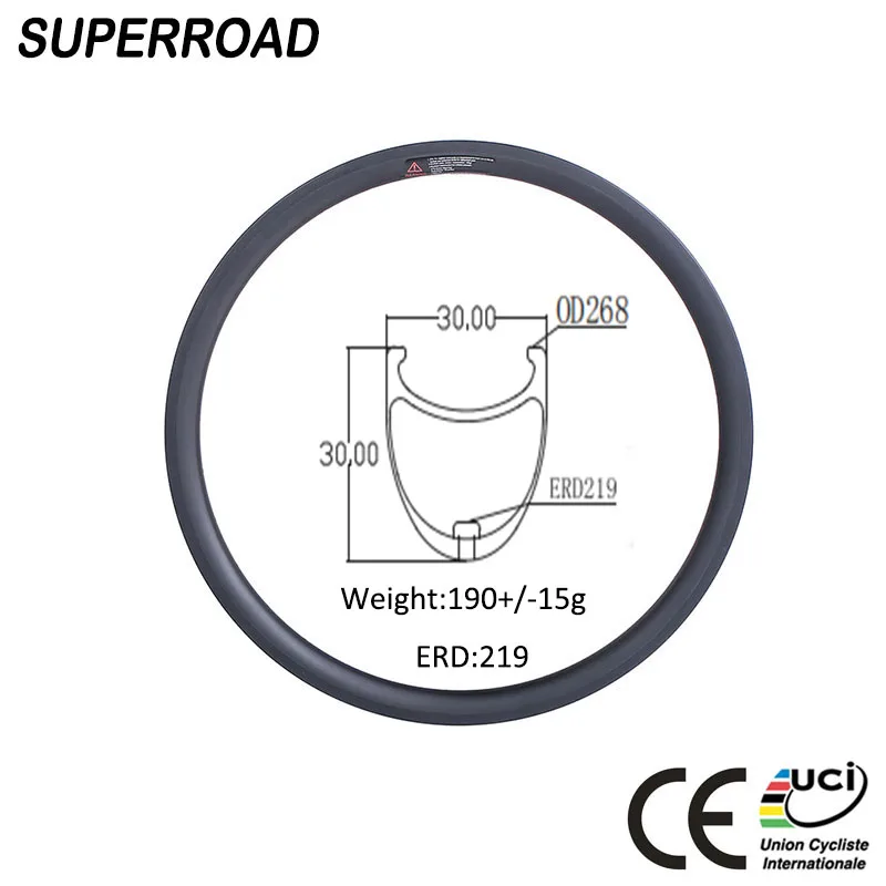 High TG 255 32 holes Clincher BMX Wheel 14 Inch Folding Bike Carbon Rims