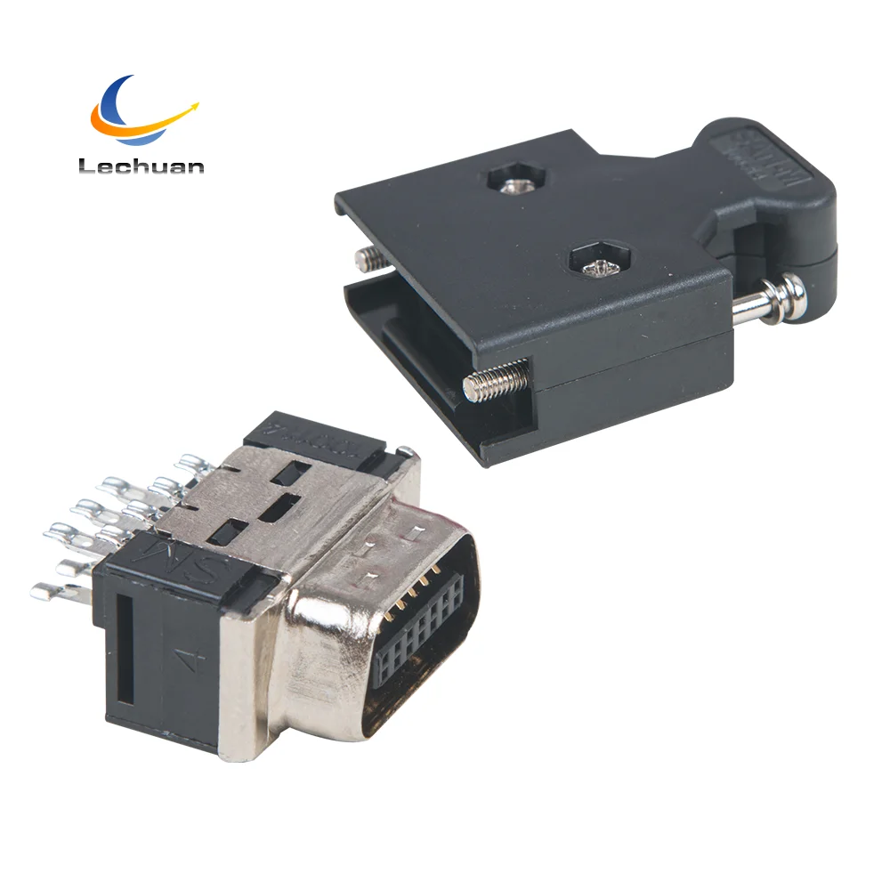 14/China 3M 14/20/26/36/50 Pin Male Bolt type SCSI Connector MDR I/O connector 10114-3000PE plug