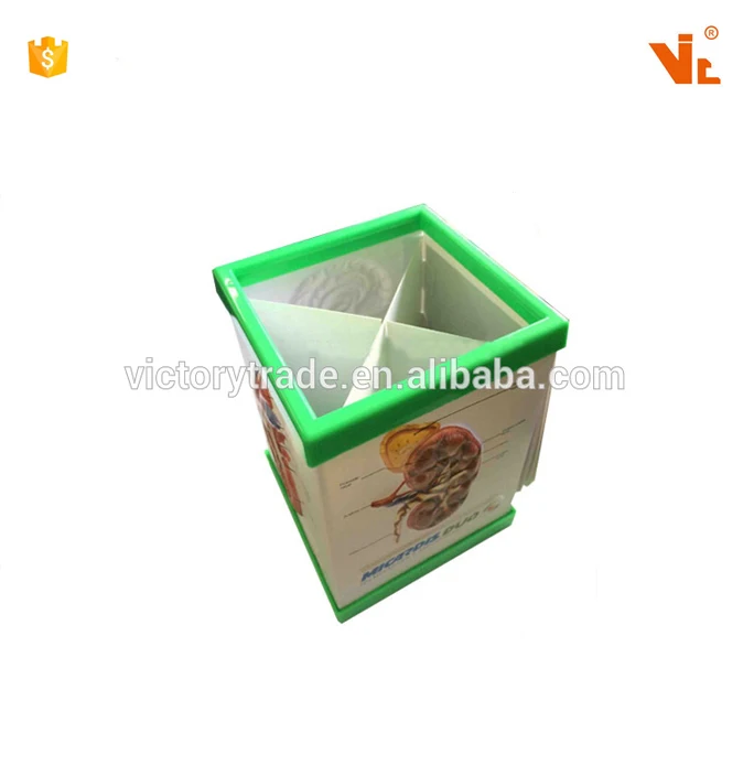 V-PH-10 Promotional Handmade 3D Embossed Plastic  Doctor Desk Pen Holder With Note Pad