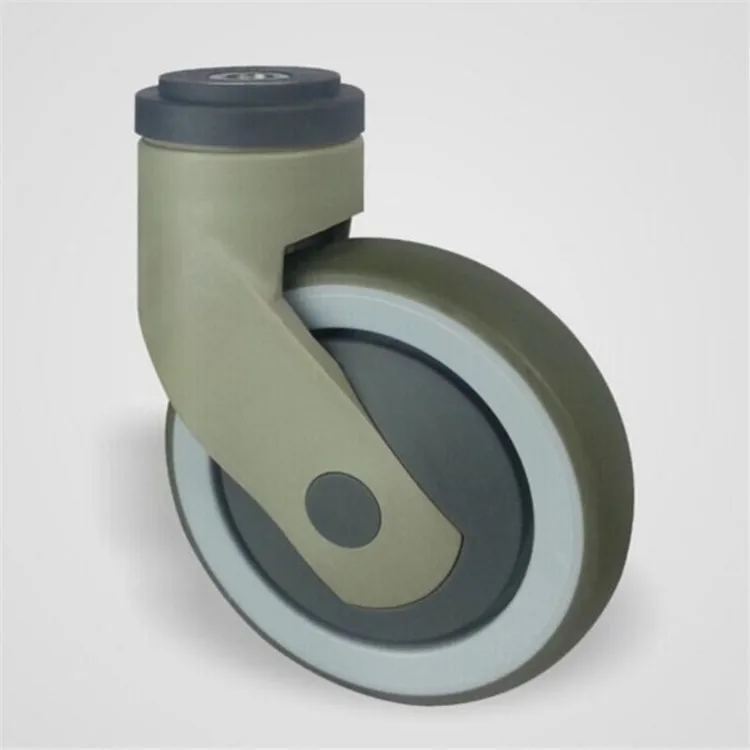 3 inch 4 inch 5 inch swivel hollow rivet plastic medical casters hospital bed caster wheel