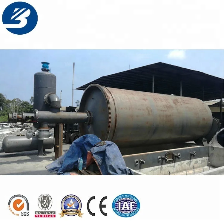 Waste plastic raw material pyrolysis manufacturer newest plant for sales pyrolysis plant