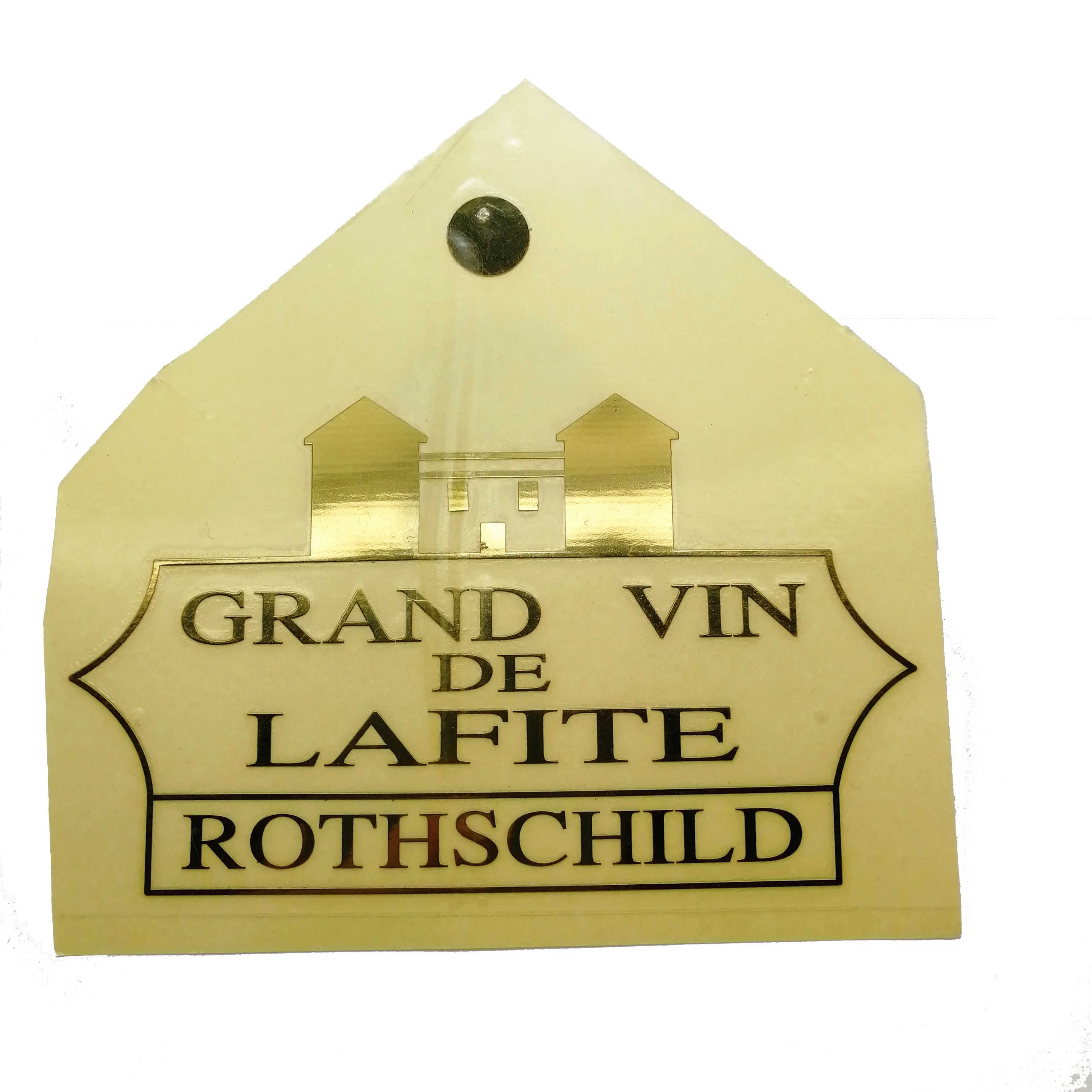 
Custom Gold Plating logo sticker nickel for Gift 